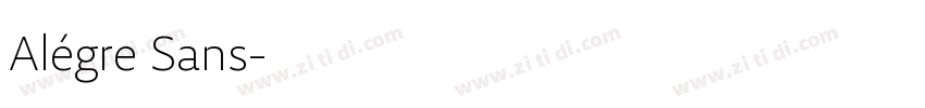 Alégre Sans字体转换
